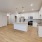 kitchen with white cabinets and stainless steel appliances